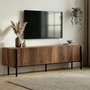 Nordure Nexus Soporte para TV Nogal Barok y Negro